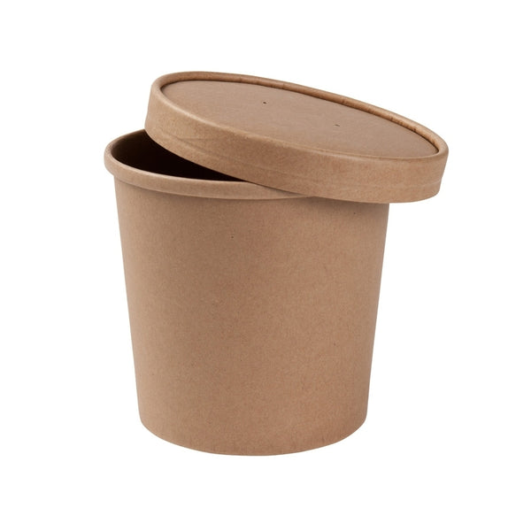 Ruskea pahvikulho 600ml, Ø 115mm