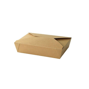 Ruskea pahvi takeaway-rasia 1100 ml 16x21,5x4,8cm